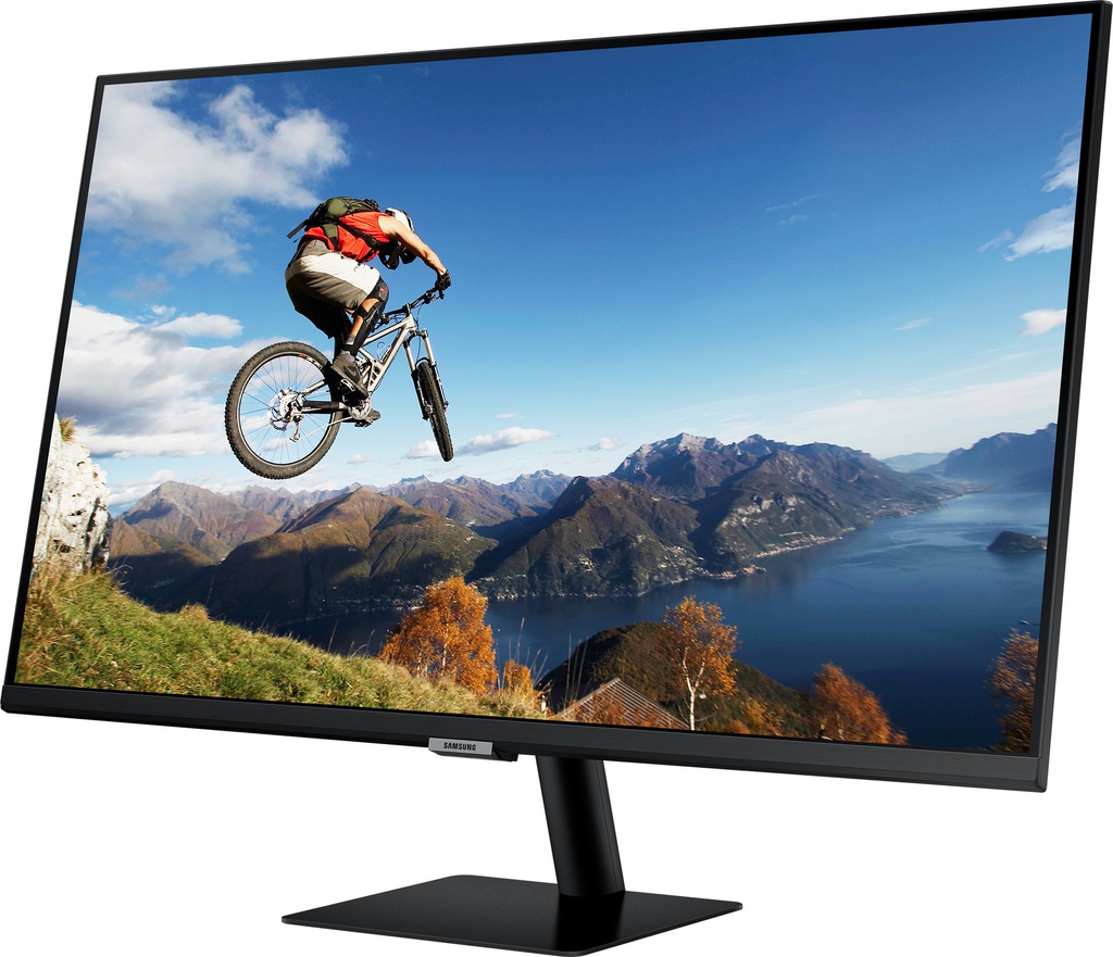 Moniteur intelligent Samsung 32" avec connectivité mobile et résolution UHD (LS32AM700UMXZN)