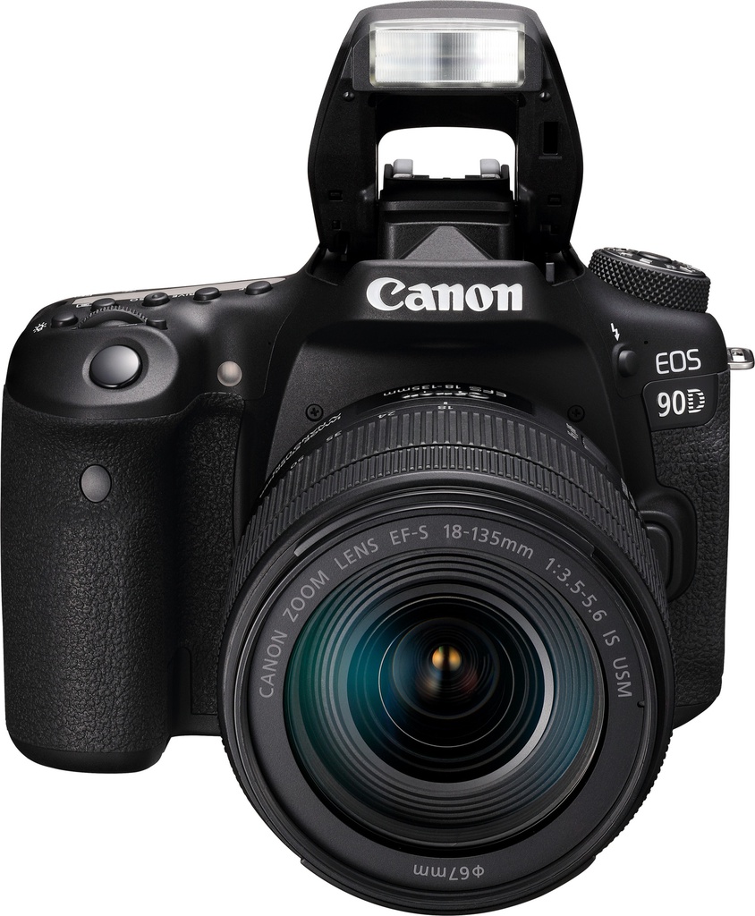 Appareil photo Reflex Canon  EOS 90D + objectif EF-S 18-135mm IS USM (3616C017AA)