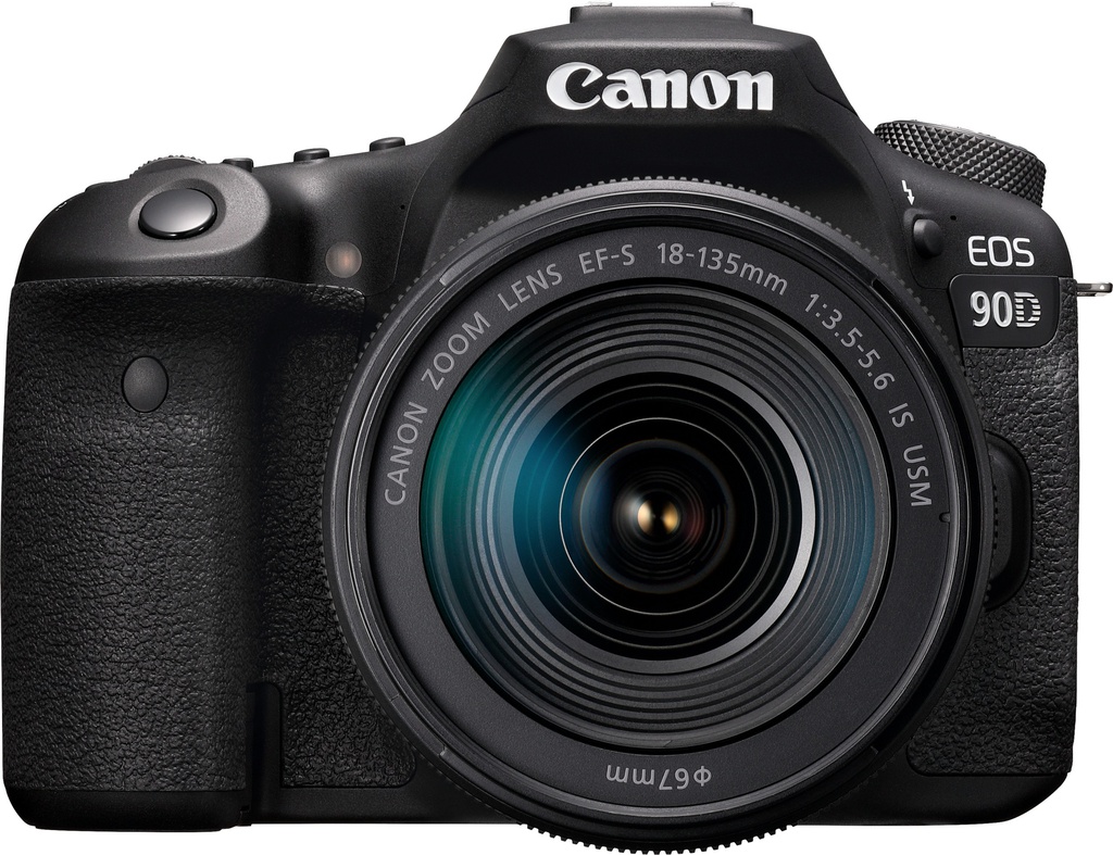Appareil photo Reflex Canon  EOS 90D + objectif EF-S 18-135mm IS USM (3616C017AA)