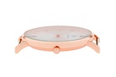 Montre à quartz en cuir Noir et doré rose (MAL-1020R)