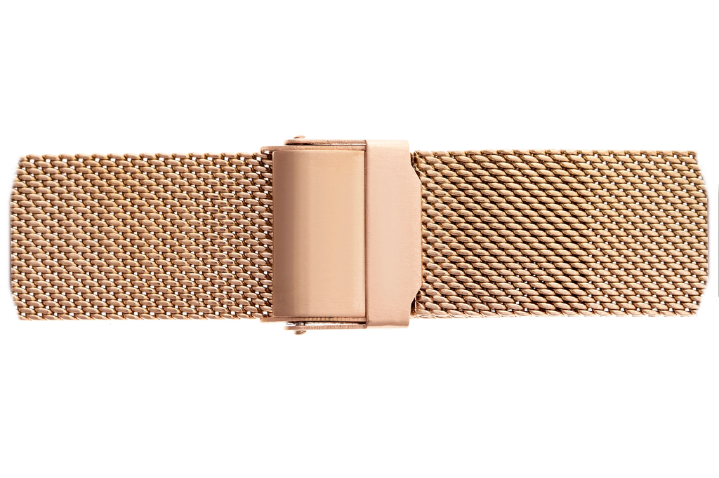 Montre à quartz en acier doré rose (MAZ-3214)