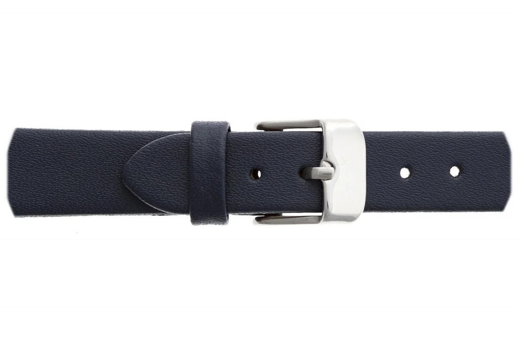Montre Paul McNeal à quartz en Cuir Bleu Marine Argenté (PAD-7020S)