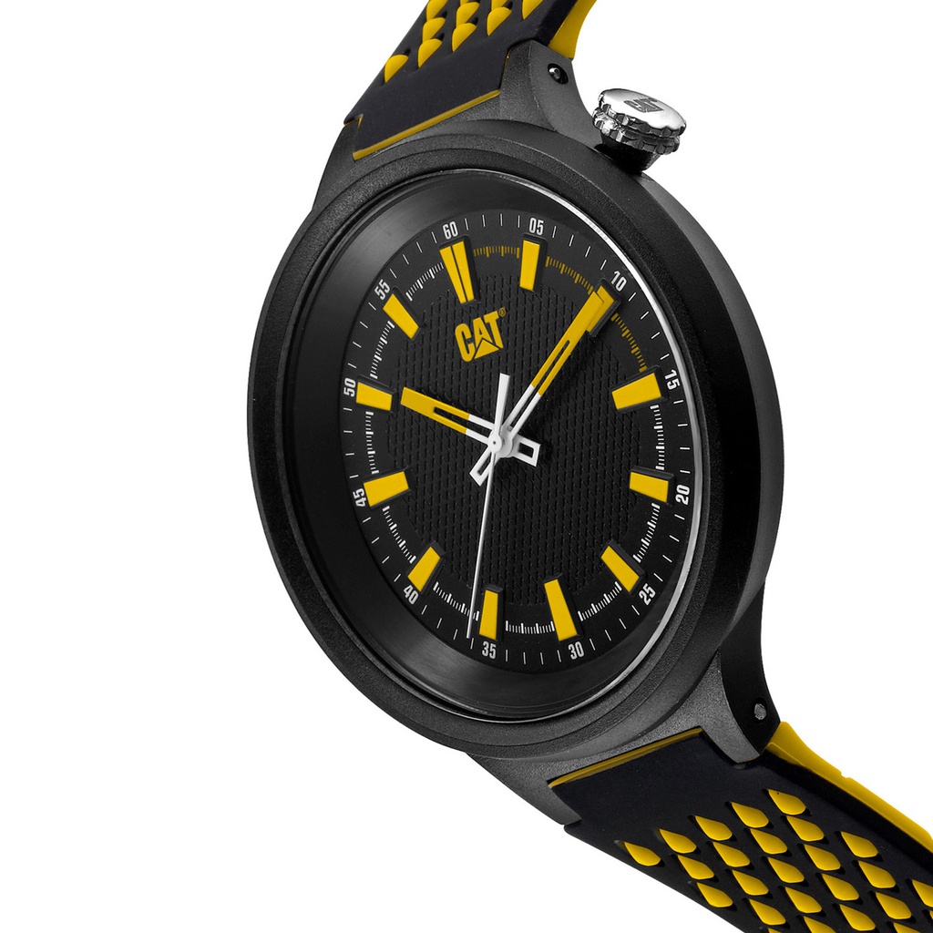 Montre Caterpillar DIAMOND MESH Noir/Jaune (LL.111.21.117)