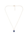 Collier 'Louane' Moonstone orné de Lapis bleu (3C/S396Bj)