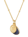 Collier Moonstone Betty Lapis-lazuli (3c/n205bj)