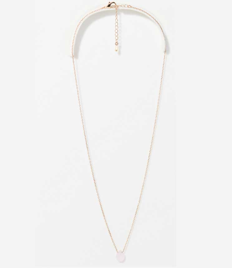Collier Moonstone 'IVICA' quartz rose (3C/H25509RoJ)