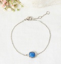 Bracelet Moonstone 'Lilou' Aventurine bleu (3R/S158B)