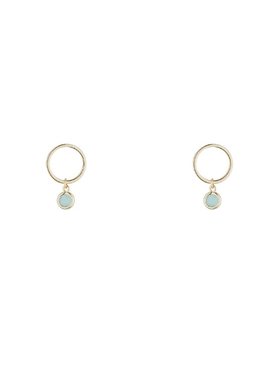 Boucles d'oreilles Moonstone 'Maud' Amazonite (3E/S060VJ)
