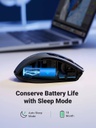 Souris sans fil Ugreen Design Ergonomique Noir (90545)