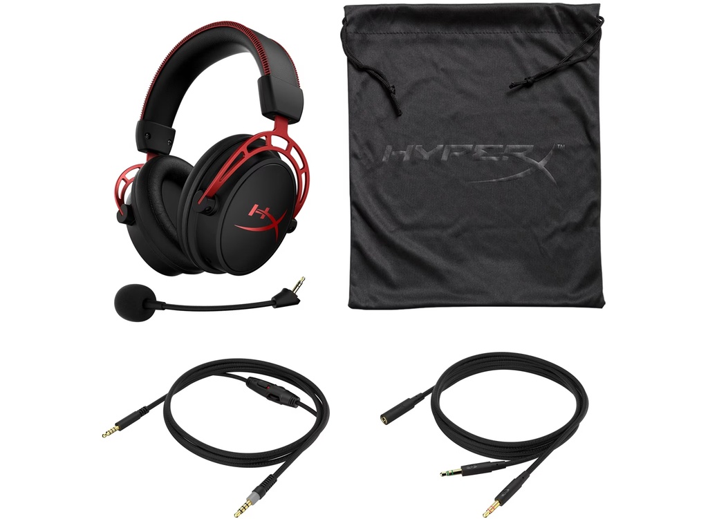 Casque filaire gaming avec micro HyperX Cloud Alpha HX-HSCA-RD/EM  (4P5L1AM)