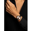 Montre Victoria Walls en cuir noir (VAT-B052.14B)