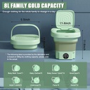 Machine a laver pliable portable bleu