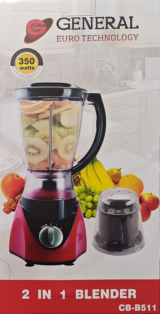 Blender General 1.5L puissant 350w avec moulin épice  2 in 1