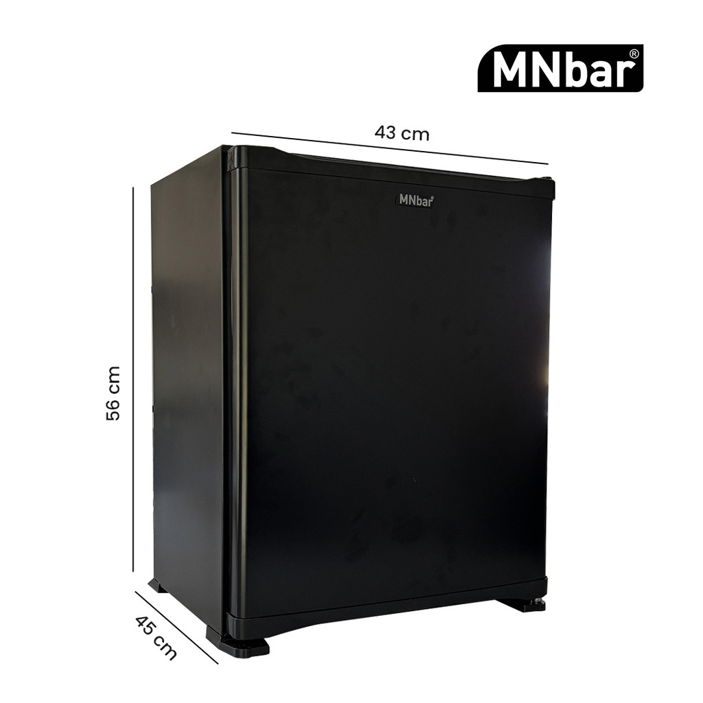 Minibar 100% silencieux – Porte pleine noire