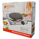 Plaque de cuisson inox GENERAL 1 feux électrique 1500w