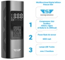 Compresseur d'air, Powerbank, Lampe LED, 6000mah Smartedge Adventures