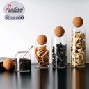 Bocaux de rangement Verre Liège 4 pièces