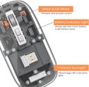 Souris Sans Fil Magnétique Transparente WiWU Crystal