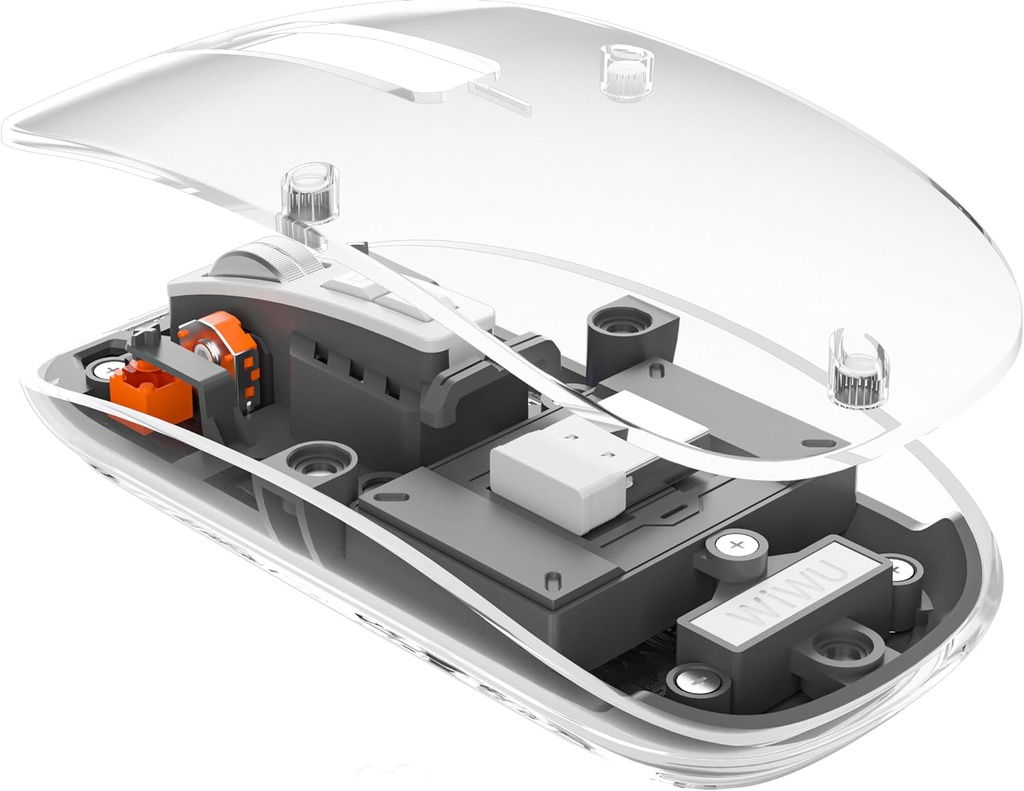 Souris Sans Fil Magnétique Transparente WiWU Crystal