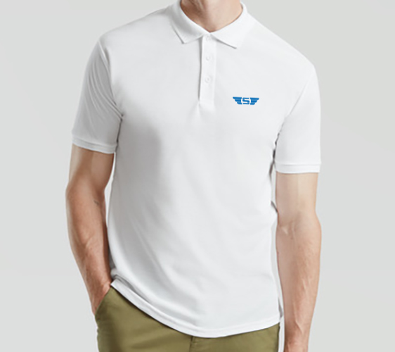 POLO LEGEND unisexe Bleu ciel 100% cotton