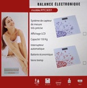 Kenz Pèse Personnes Électronique en verre trempé // max 150 kg // Balance Electronique