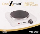 Plaque de cuisson inox GENERAL 1 feux électrique 1500w