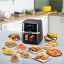 Black+Decker Air Fryer, 5.6L Digital 12 en 1 pavé tactile