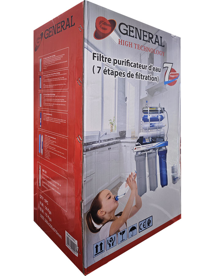 Filtre Purificateur d'eau de robinet 7 étapes de filtration General