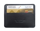 Porte carte cuir véritable Wincard Noir