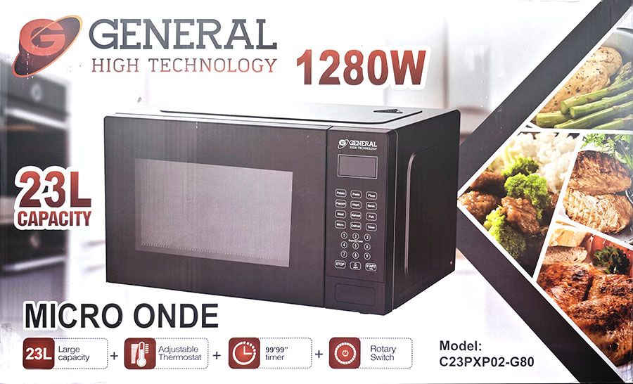 MICRO-ONDE 23L 1280Watt GENERAL