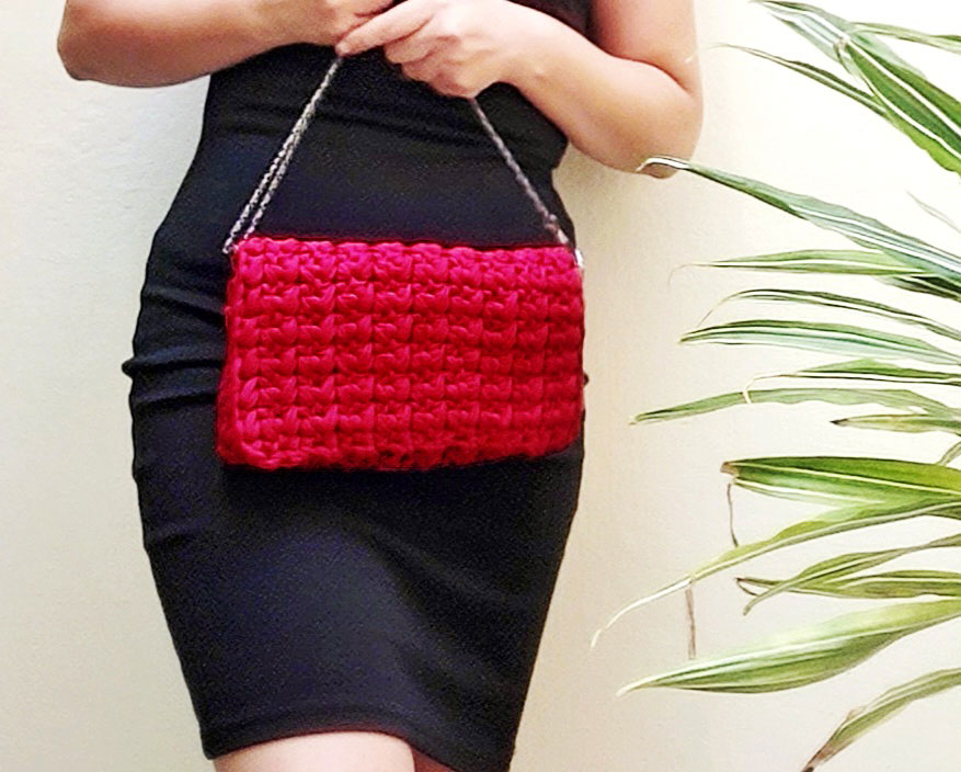 Sac Handys Crochic Rouge