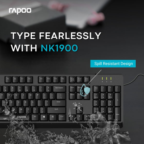 Rapoo NK1900 Clavier filaire FR