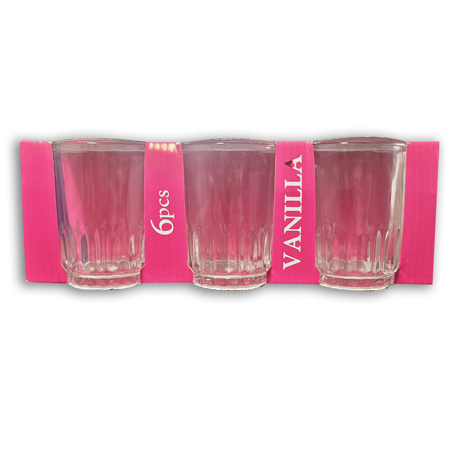 Verres de thé Vanilla 140cc 6 Pcs