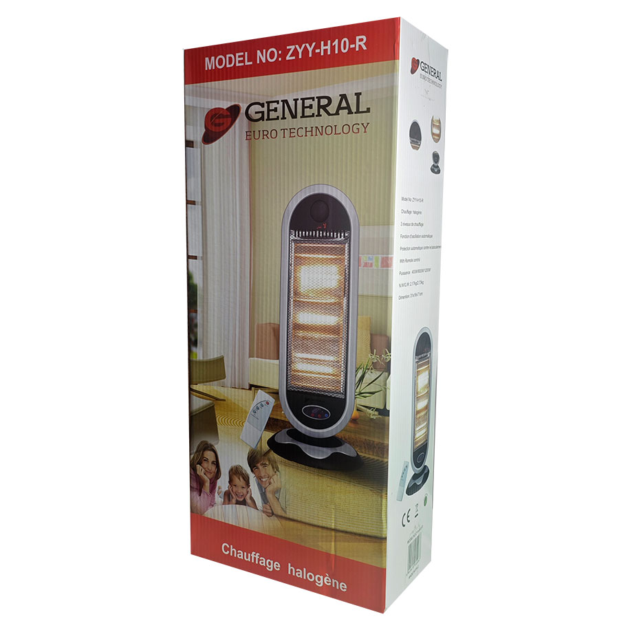 Chauffage Halogène avec télécommande 1200W General ZYY-H17-R