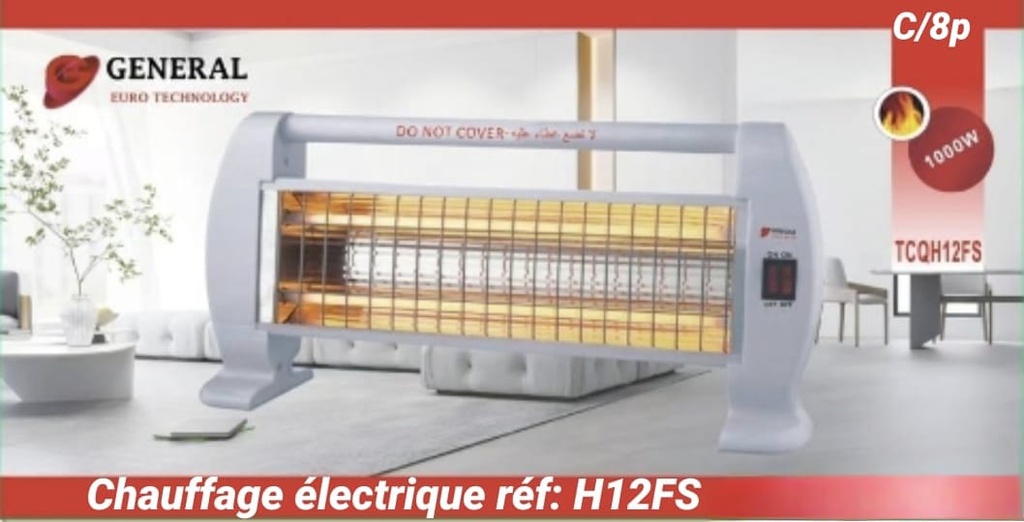 CHAUFFAGE ÉLECTRIQUE 2 TUBES GENERAL