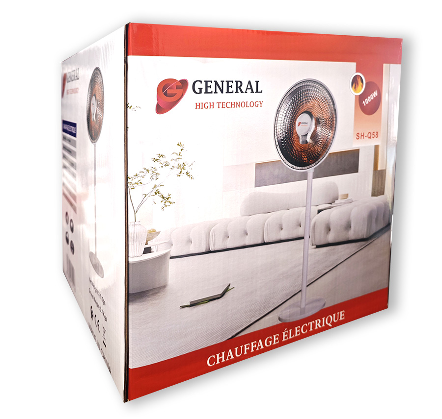 Chauffage éléctrique GENERAL 1000W avec oscillation