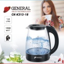 GENERAL Bouilloire Electrique 1,8 Litres en verre – 1500W