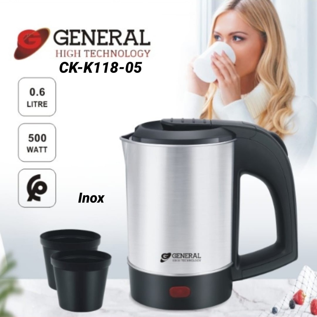 GENERAL Mini Bouilloire électrique 0.6L inox