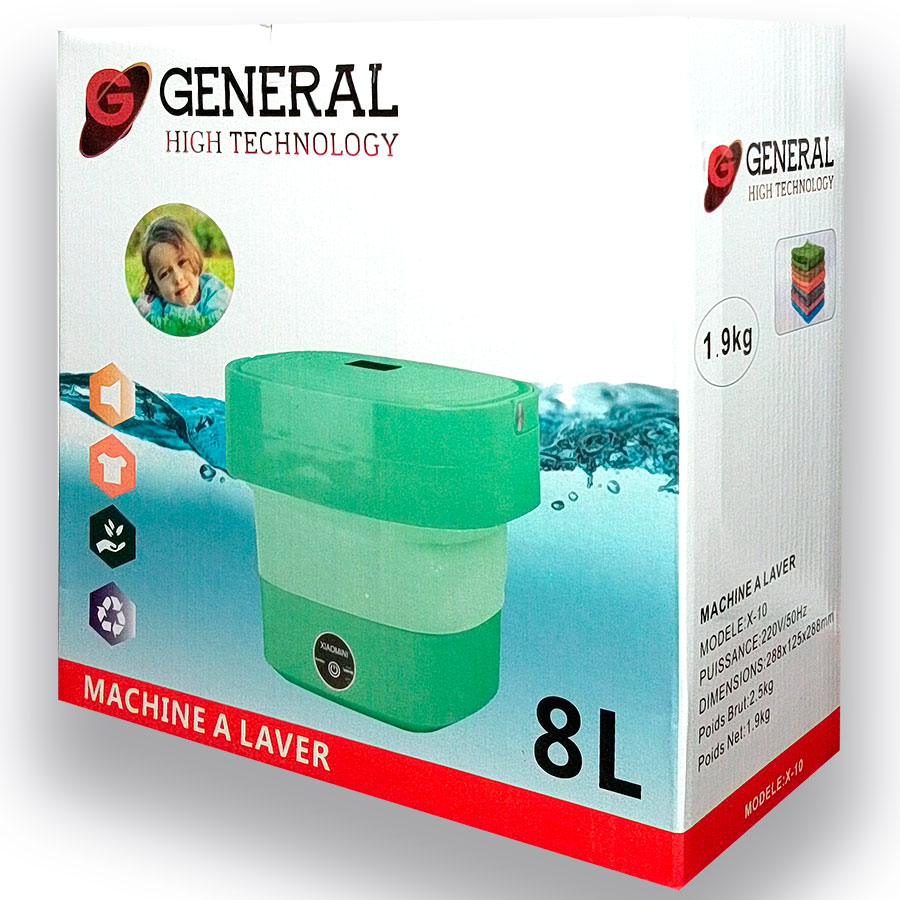 Mini Machine à laver General 8L Vert