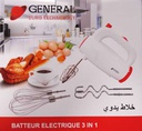 GENERAL Batteur electrique 3 en 1 à 5 vitesse