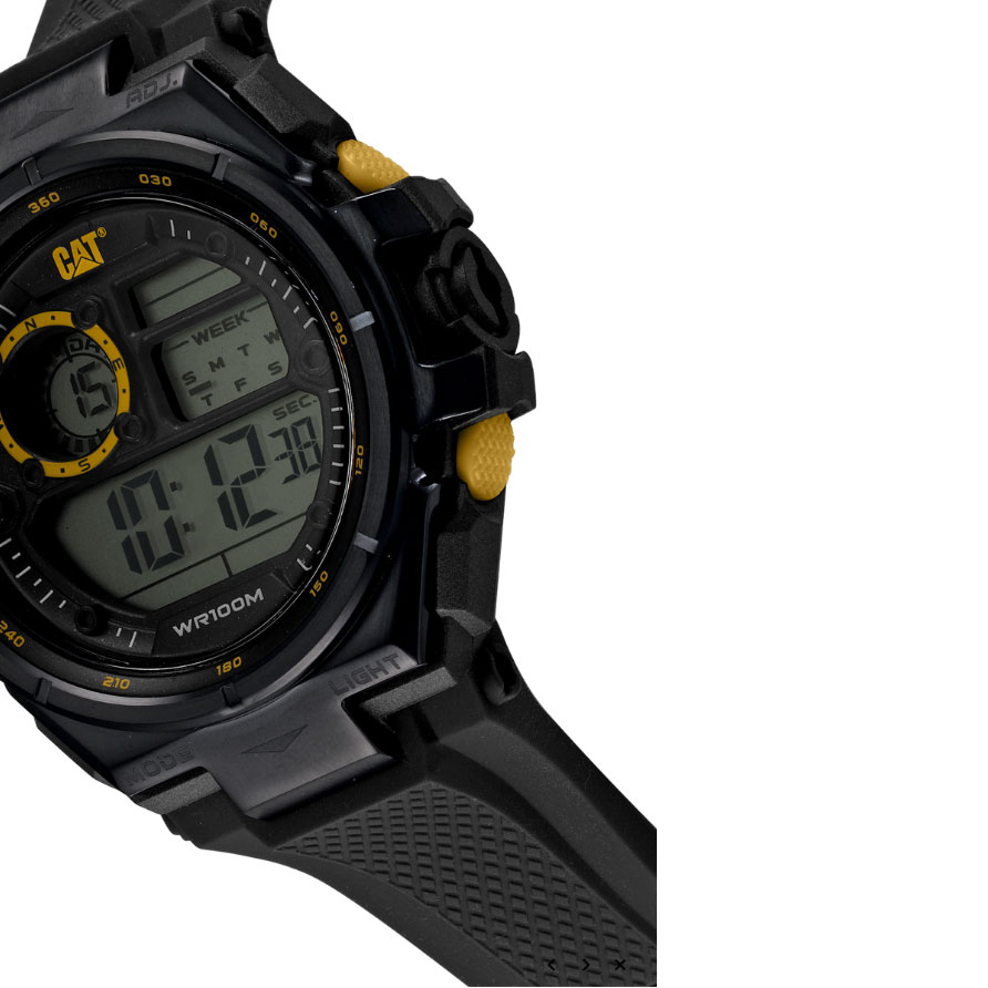 Montre Caterpillar Digital en silicone Chronographe Noir