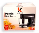 Kenz Robot Cuisine Pétrin avec 6 vitesses + Bol 5L en Inox Noir