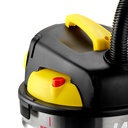 Lavor Aspirateur Eau et Poussière VAC 20 S, Réservoir en Acier 20 litres