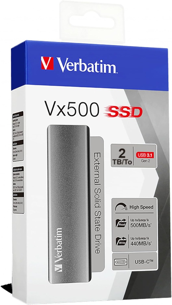 Verbatim disque dur externe SSD 2To