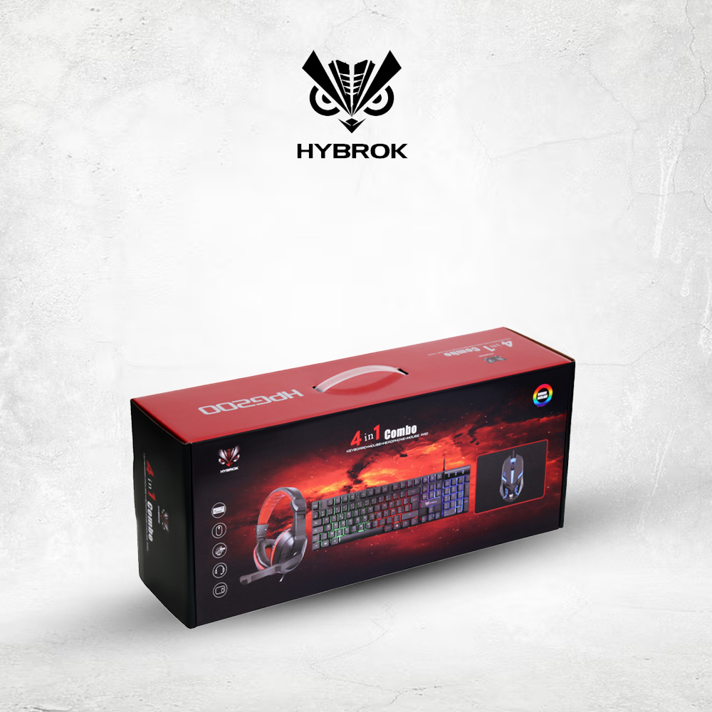 Combo gamer HYBROK HPG200 4 in 1 Gaming