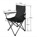 Chaise de plage ou camping pliante avec Sac de Transport – Bleu