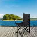 Chaise de plage ou camping pliante avec Sac de Transport – Bleu