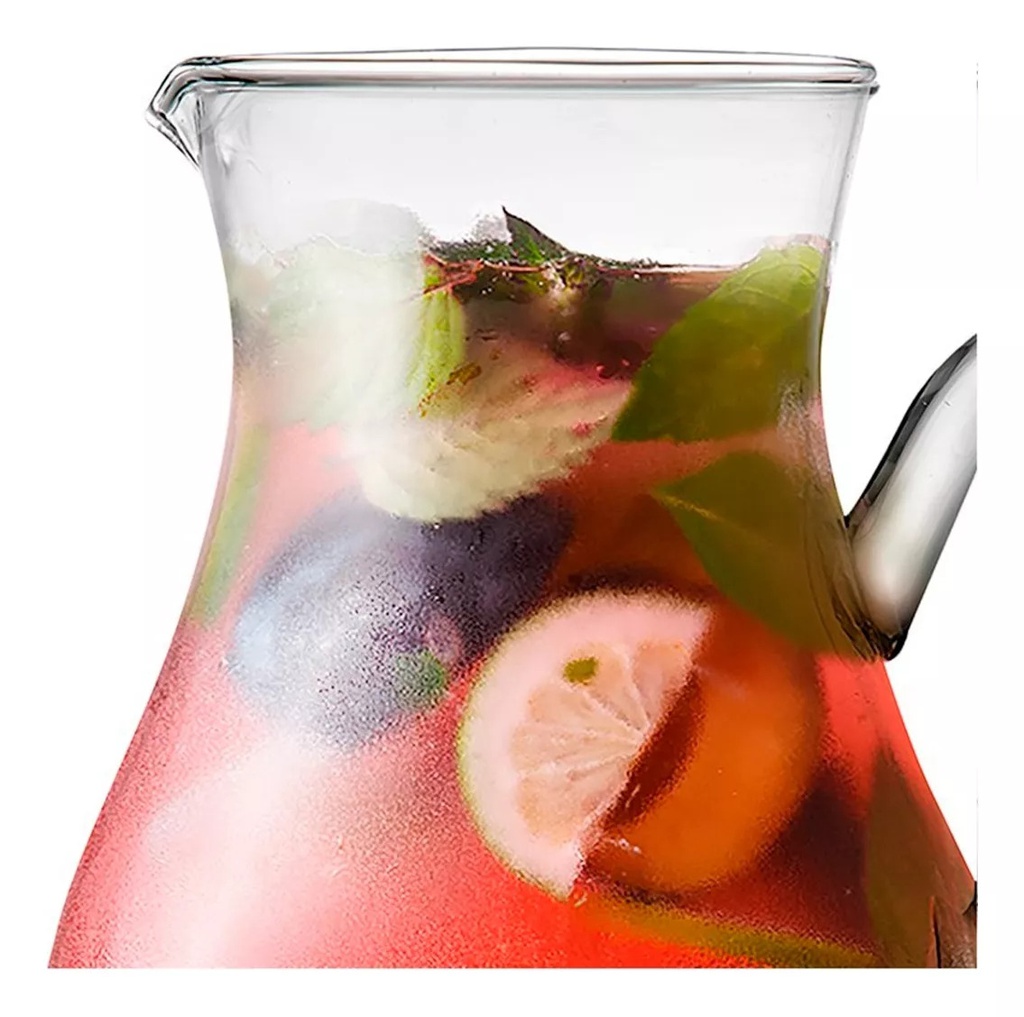 Pack carafe en verre 2L + 6 verres TUBO 31 cl