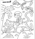 Mash Mallow Set de Coloriage Jungle post Gift Box