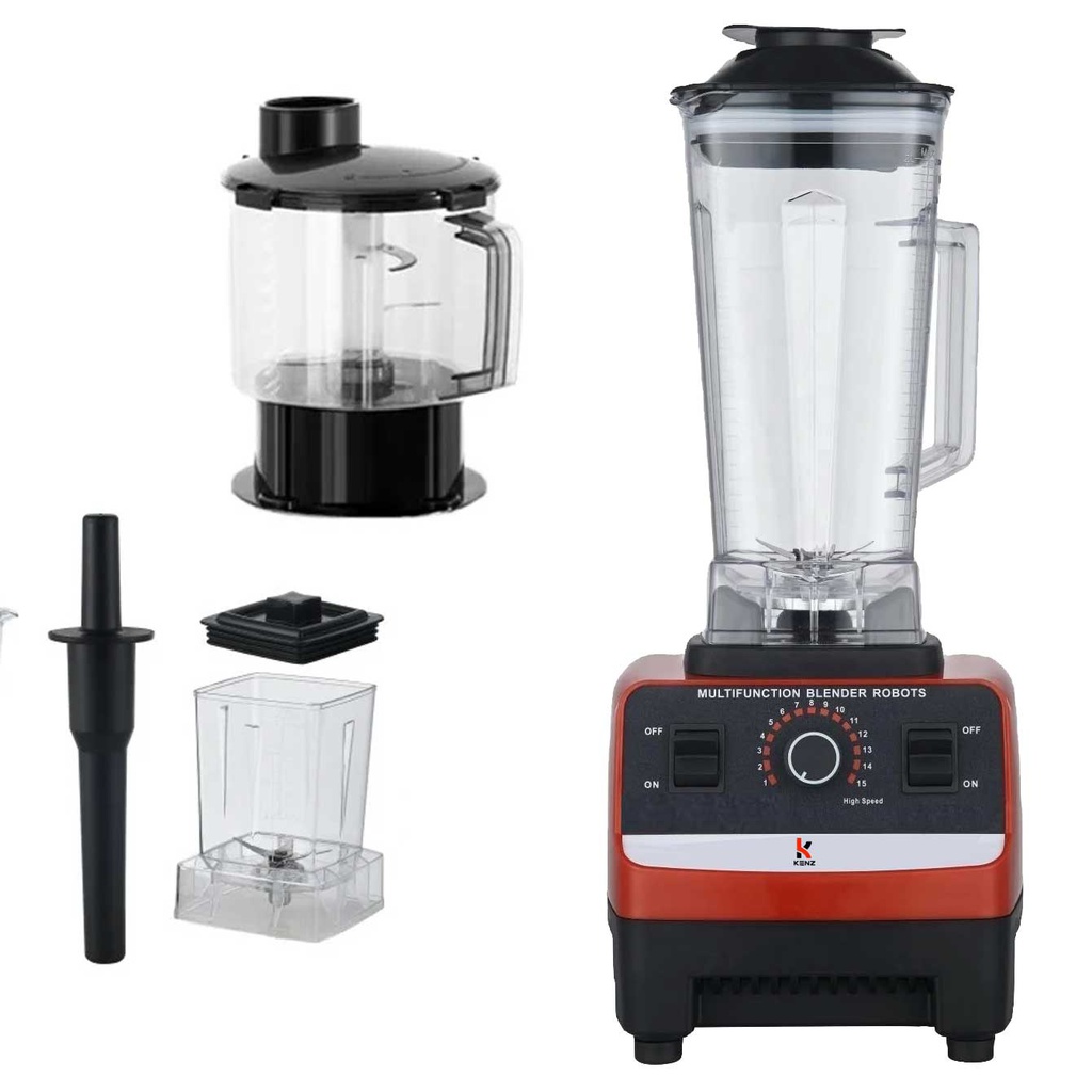 Kenz Blender multifonction 3 en 1 Vapacité 2 litres 2000W